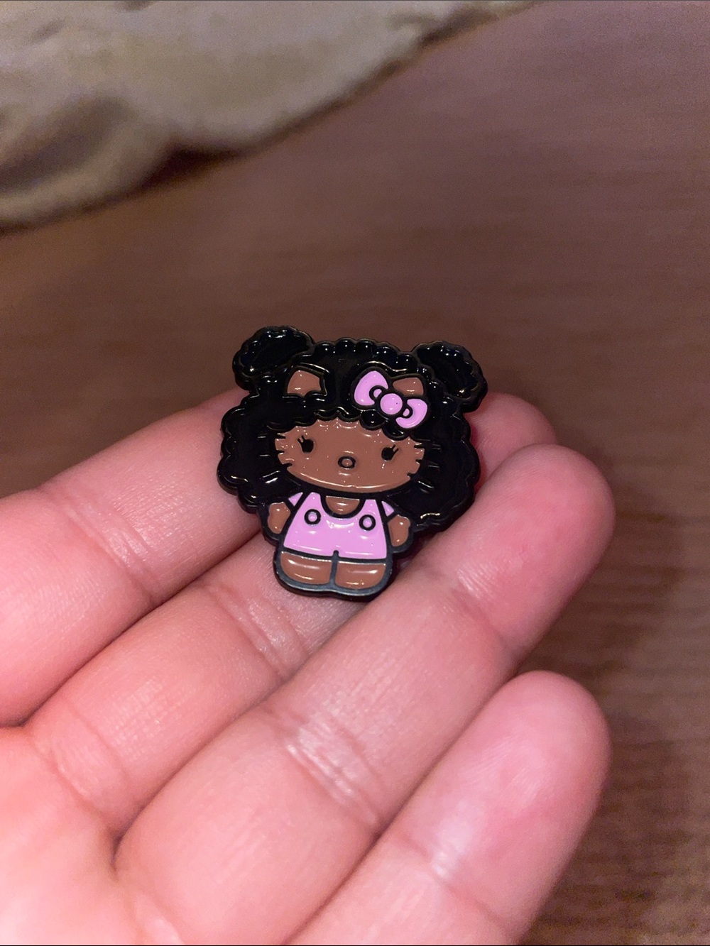 Melanated Sanrio Hello Kitty w/ Afro Curly Hair ✨